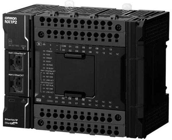 NX1P2-9024DT1, Промышленный контроллер PLC (ПЛК) NX1P, 1,5 Мб пам прогр, 2 Мб пам дан, 14 вх/10 вых, NX1P2-9024DT1, шт