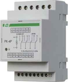 Реле промежуточное (электромагнитное) PK-4P/Un12V ЕВРОАВТОМАТИКА