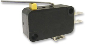 M141T02-AC0303D, Microswitch, Snap Action, Lever, SPDT, Quick Connect, Solder, 10 A
