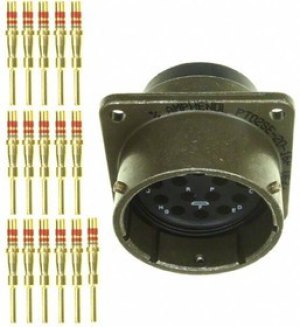PT06SE-20-16P(SR), Circular MIL Spec Connector 16P Size 20 Pin Plug Strt Strain Relief PT06SE-20-16P(SR), Circular MIL Spec Connector 16P Size 20 Pin Plug Strt Strain Relief