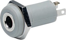 MJ-064H, Jack Panel Socket, Straight, 3.5 mm, 4 Poles