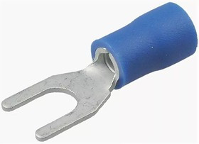 KLS8-01101-SVM2-4 (VF2-4YW) (SG57628) (TYI-2-4), Клемма тип "U" 4.3мм, изолированная, провод 1.5-2.5мм² (синяя)