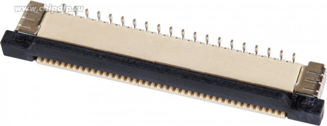 50A-40LB, ZIF разъем FFC/FPC SMT 0,5мм 40pin вертикальный