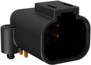 ATF13-4P-BM03, BOARD MOUNT HEADER, RIGHT ANGLE, AT, 4 PIN, SNAP FIT, TIN PLATE