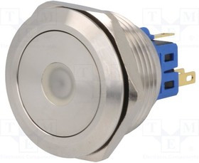 V28-11D-24G-S, Переключатель: антивандальный, Пол: 2, SPDT, 3A/220ВAC, 5A/24ВDC