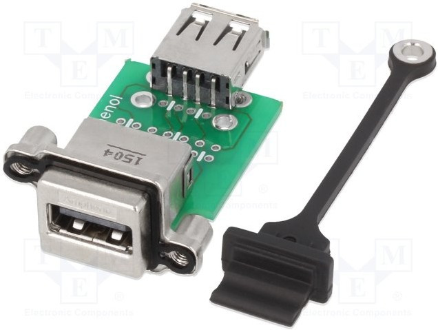 MUSBR-A311-M5, Гнездо, адаптер, гнездо USB A-спереди, гнездо USB A-сзади, MUSB