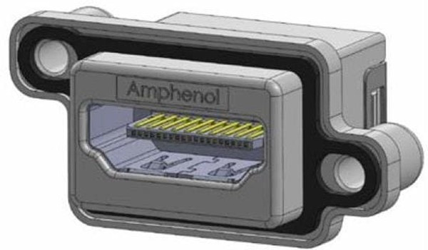 MHDR-A111-30, Разъем: HDMI, гнездо, PIN: 19, позолота, угловой 90°, THT, IP67 MHDR-A111-30, Разъем: HDMI, гнездо, PIN: 19, позолота, угловой 90°, THT, IP67
