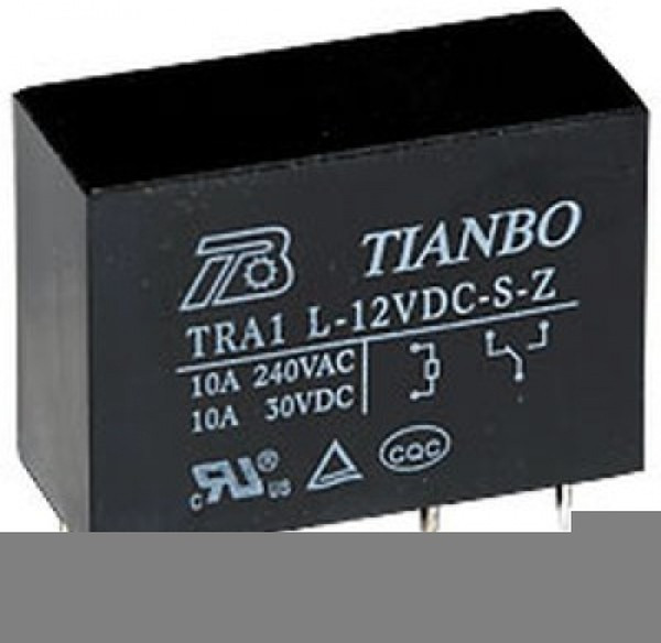 TRA2L-12VDC-S-Z, Реле 1 пер. 12VDC, 16A/240VAC