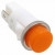 1090QC3-28V, LAMP, INDICATOR, INCANDESCENT, 16MM, AMBER