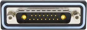 CDFV17W2113L251, Комбинированный разъем D Sub, IP67, NANOOK Series, DB-17W2, Штекер, 17 контакт(-ов)