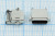 Разъем USB розетка, тип C 3.1, контакты на плату, USB3.1TYPE-C 24PF-004
