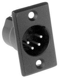 AC4MPNZB, XLR, Receptacle, Plug, Straight, Panel Mount, 4 Poles