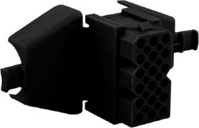 SMS18RDH1, Headers &amp; Wire Housings 18P Panel Mnt Recept Strain Relief Hood