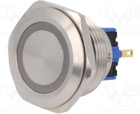 V30-21E-12G-S, Переключатель: антивандальный, Пол: 2, SPDT, 3A/220ВAC, 5A/24ВDC