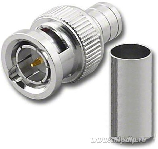 HYR-0105E (GB-105E) (BNC-7001E) (BNC-C213P), Разъем BNC, штекер, RG-213, обжим (Crimp)