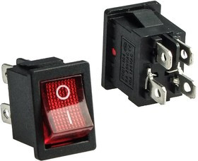 KCD1-201N-4-C3 R/4P on-off, Клавишный переключатель KCD1-201N-4-C3 R/4P, ON-OFF KCD1-201N-4-C3 R/4P on-off, Клавишный переключатель KCD1-201N-4-C3 R/4P, ON-OFF