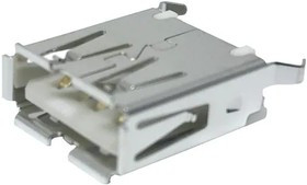 KUSBVX-AS1N-W, USB Connectors A TYPE VERT WHT SKT