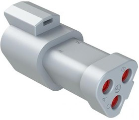 AT04-3P-EC01, Automotive Connectors AT Series Receptacle 3 Way End Cap