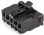 207458-0005, Power to the Board KK Plus 396 RECEP HSG SR 5CKT UL 94V-0 BLK