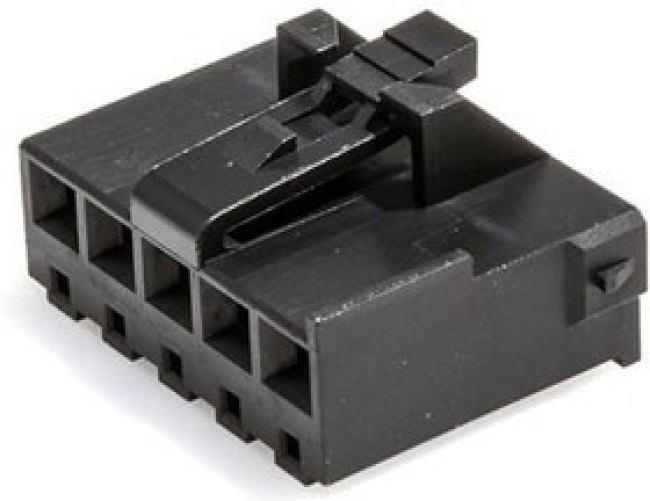 207458-0005, Power to the Board KK Plus 396 RECEP HSG SR 5CKT UL 94V-0 BLK