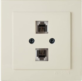 2-местная телефонная розетка СУ, TOURAN-ALEGRA-THOR, кремовый 24121041