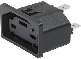 3-101-785, IEC Power Connector, GP21 Outlet, 8.8 А, 400 В DC, Быстрое Соединение, Монтаж на Фланец, GS21