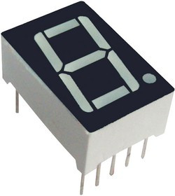 SA08-11SYKWA, Дисплей: LED; 7-сегментный; 20,32мм; 0,8"; II.зн: 1; желтый; анод