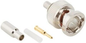 112491-10, RF Connectors / Coaxial Connectors BNC HEX CRIMP PLUG 100 MHZ CABLE