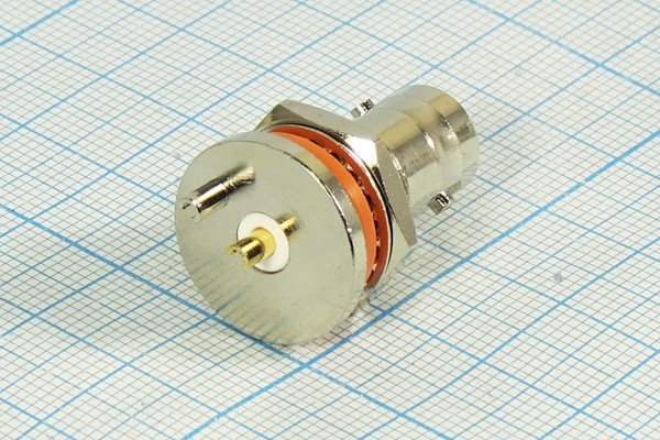 Высокочастотный разъём BNC с креплением на панель и уплотнителем; №9135 гн BNC\\пан\\2P герм Высокочастотный разъём BNC с креплением на панель и уплотнителем; №9135 гн BNC\\пан\\2P герм