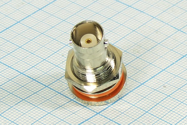 Высокочастотный разъём BNC с креплением на панель и уплотнителем; №9135 гн BNC\\пан\\2P герм Высокочастотный разъём BNC с креплением на панель и уплотнителем; №9135 гн BNC\\пан\\2P герм