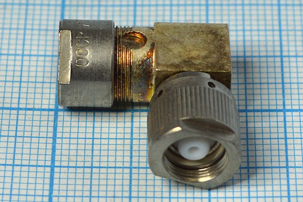 Разъем высокочастотный СР75-291ФВ розетка, на кабель, угловой, СР75-291ФВ