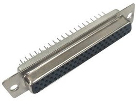 RND 205-01012, Socket High Density D-Sub Connector, DC-62, Radial Leads