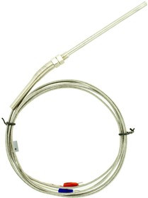TC-K-TYPE-2M-100mm-M8 (0..+400°C), Термопара тип К, длина кабеля 2м, рабочая часть "гильза 100х5мм"