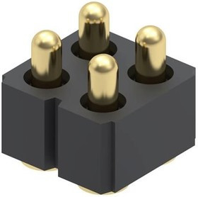 813-22-004-30-002101, Headers &amp; Wire Housings 4P DOUBLE ROW HDR .197" PIN HEIGHT