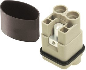 09120022754, Heavy Duty Power Connector Insert, 40A, Female, HAN Q Series, 2 Contacts 09120022754, Heavy Duty Power Connector Insert, 40A, Female, HAN Q Series, 2 Contacts