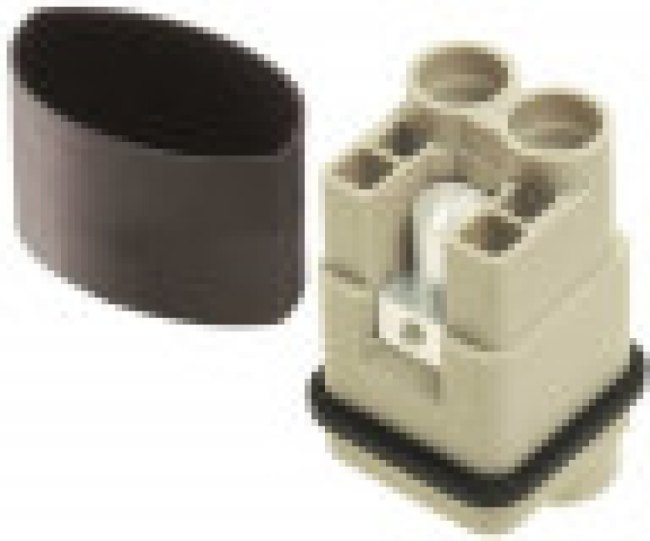 09120022754, Heavy Duty Power Connector Insert, 40A, Female, HAN Q Series, 2 Contacts 09120022754, Heavy Duty Power Connector Insert, 40A, Female, HAN Q Series, 2 Contacts