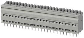 TBL009V-254-24GY-2GY, Fixed Terminal Blocks Terminal block, screwless, 2.54, Vertical, 24, Gray w Gray Button