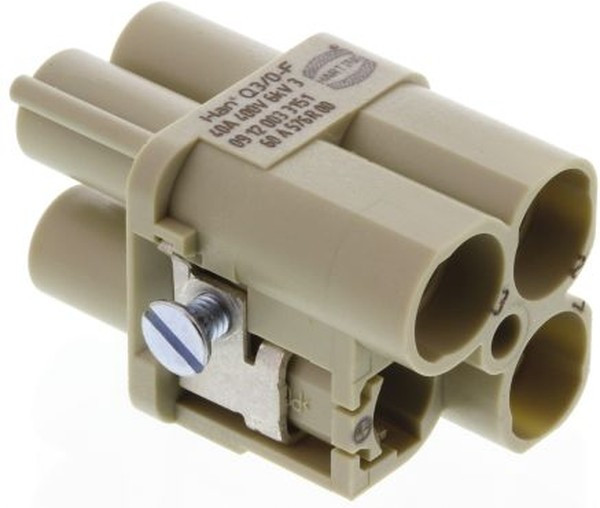 09120123004, Heavy Duty Power Connectors Insert Han 12/0 Male 1,5mm 09120123004, Heavy Duty Power Connectors Insert Han 12/0 Male 1,5mm