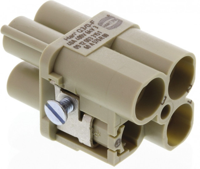 09120123004, Heavy Duty Power Connectors Insert Han 12/0 Male 1,5mm 09120123004, Heavy Duty Power Connectors Insert Han 12/0 Male 1,5mm