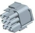 1-1863003-2, Universal MATE-N-LOK Male Connector Housing, 6.35mm Pitch, 9 Way, 3 Row