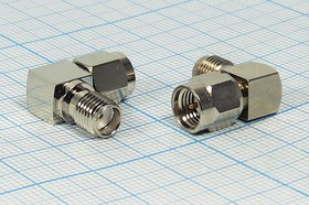Разъем SMA вилка - разъем SMA розетка ,угловой