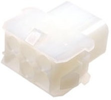 1-480705-0, Корпус разъема, Серия Universal MATE-N-LOK, Гнездо, 6 вывод(-ов), 6.35 мм