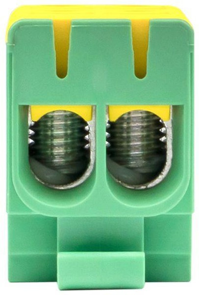 Клемма силовая вводная двойная КСВ 16-50кв.мм желт./зел. EKF plc-kvs2-16-50-y-green Клемма силовая вводная двойная КСВ 16-50кв.мм желт./зел. EKF plc-kvs2-16-50-y-green