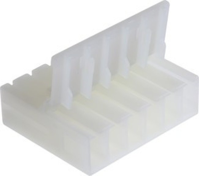 928343-6, Conn Housing RCP 6 POS 5mm Crimp ST Cable Mount Natural Box/Carton