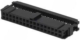 1658621-8, Вилка, IDC, "мама", PIN: 34, IDC, на шлейф, 1,27мм, позолота