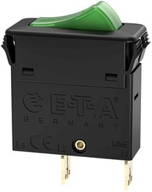 Thermal Circuit Breaker, 1-Pole, Panel Mount, 5A, IP00/IP40