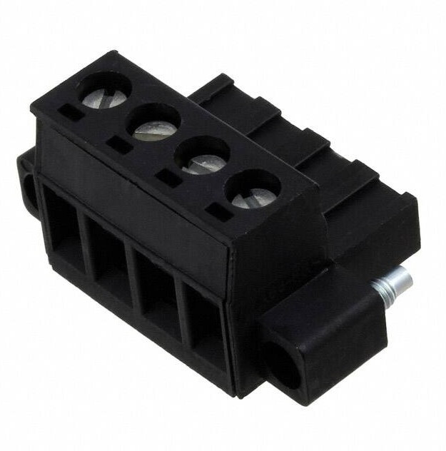 1810231, Pluggable Terminal Blocks 4 Pos 5.08mm pitch Plug 24-12 AWG Screw