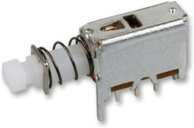 PN12SHNA03QE, Кнопочный переключатель, Серия PN, SPDT, Вкл.-Вкл., Plunger, Белый