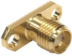 MC002940, Разъем РЧ / Коаксиальный, SMA Коаксиальный, Прямое Гнездо с Фланцем, 50 Ом