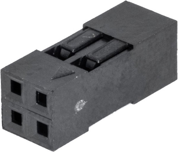 BLD-4 (DS1071 - 2x2), Гнездо на кабель 2х2 с контактами 2.54мм BLD-4 (DS1071 - 2x2), Гнездо на кабель 2х2 с контактами 2.54мм